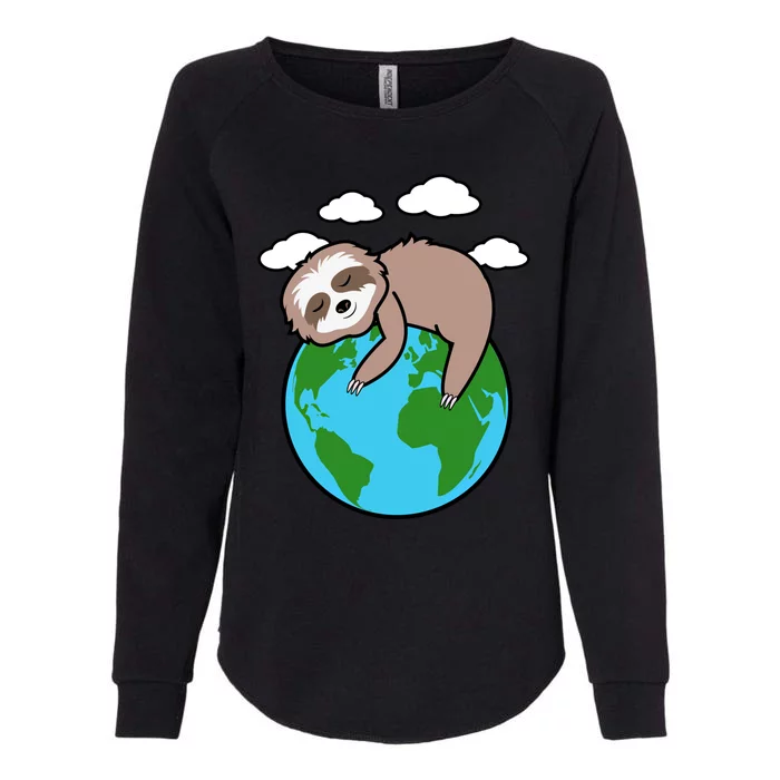 Mother Earth Sloth Pro Environt Cool Earth Day Lover Gift Womens California Wash Sweatshirt