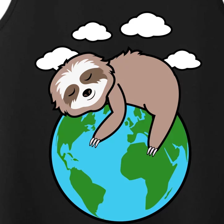 Mother Earth Sloth Pro Environt Cool Earth Day Lover Gift Performance Tank