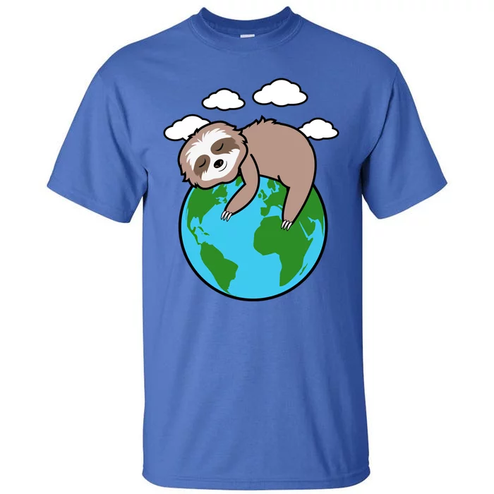 Mother Earth Sloth Pro Environt Cool Earth Day Lover Gift Tall T-Shirt