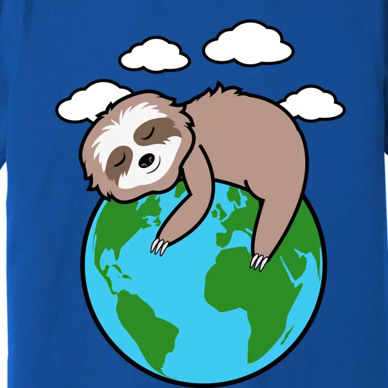 Mother Earth Sloth Pro Environt Cool Earth Day Lover Gift Premium T-Shirt