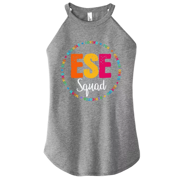 Matching ESE Squad First Last Day Team Teacher Student Tribe Women’s Perfect Tri Rocker Tank