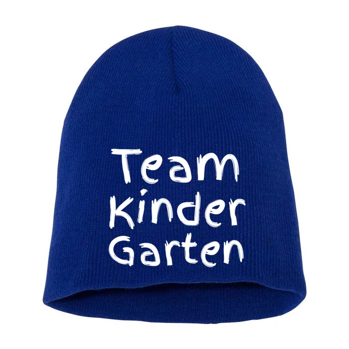 Matching Eletary School Teacher Funny Gift Team Kindergarten Funny Gift Short Acrylic Beanie