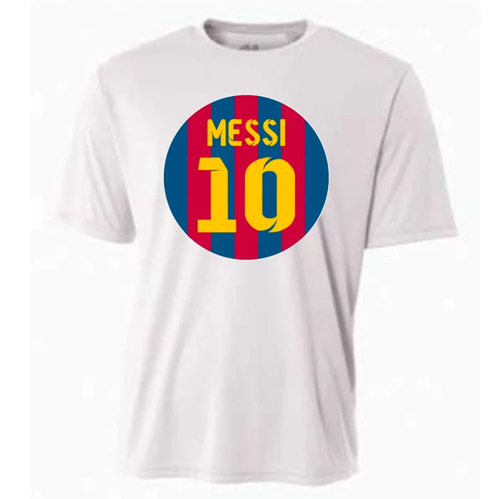 Messi Number 10 Retired Soccer Jersey Cooling Performance Crew T-Shirt