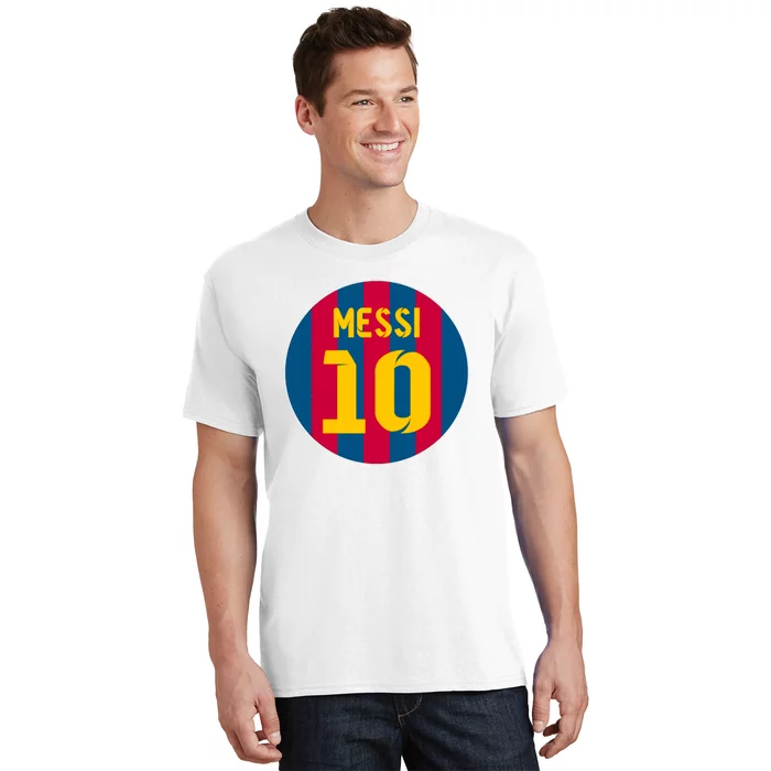 Messi Number 10 Retired Soccer Jersey Kids T-Shirt