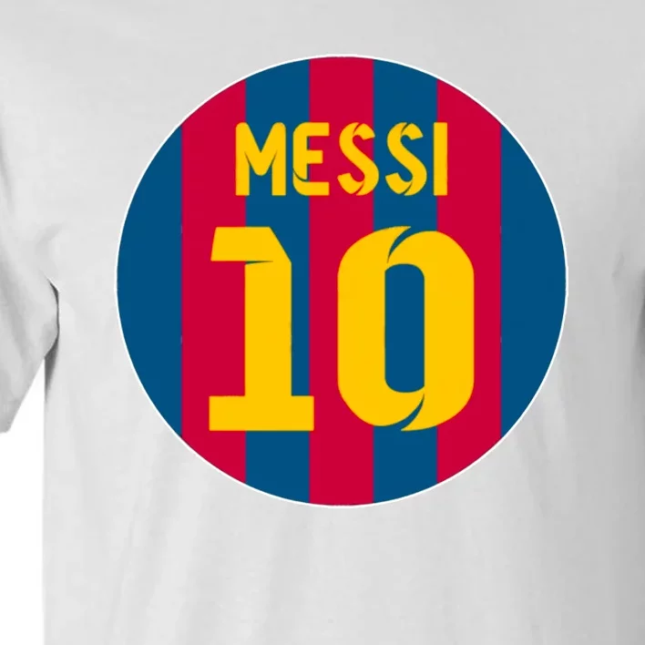 Messi Number 10 Retired Soccer Jersey Tall T-Shirt