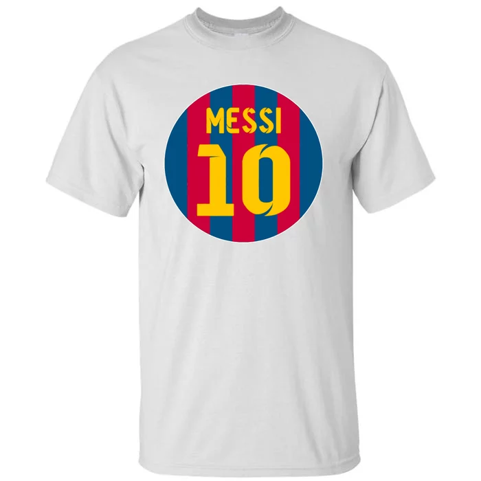 Messi Number 10 Retired Soccer Jersey Tall T-Shirt