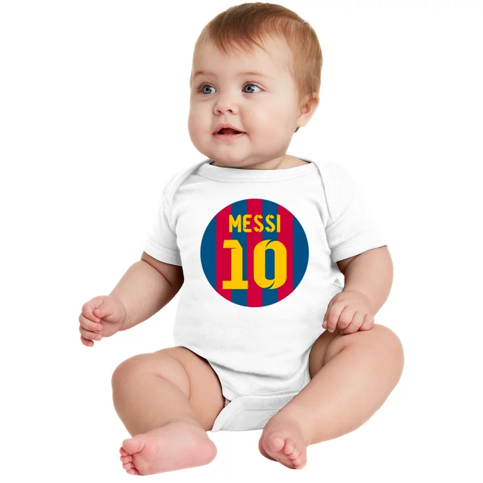 winter Het beste Cilia Messi Number 10 Retired Soccer Jersey Baby Bodysuit | TeeShirtPalace
