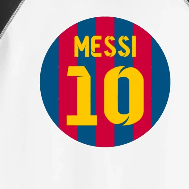 Messi Number 10 Retired Soccer Jersey Toddler Fine Jersey T-Shirt