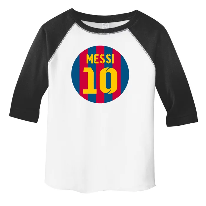 Messi Number 10 Retired Soccer Jersey Toddler Fine Jersey T-Shirt