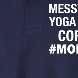 Messy Hair Yoga Pants Mom Life #Momlife Softstyle Adult Sport Polo