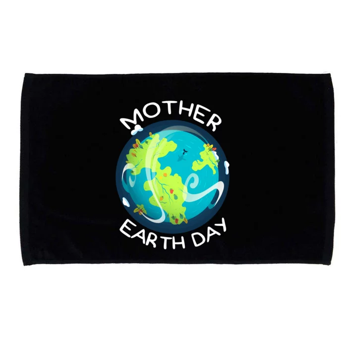 Mother Earth Tee Nature Lovers Earth Day Environtal Funny Gift Microfiber Hand Towel