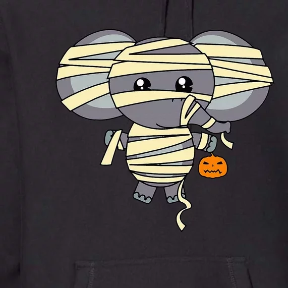 Mummy Elephant Trick Or Treating Costume Cute Halloween Gift Premium Hoodie