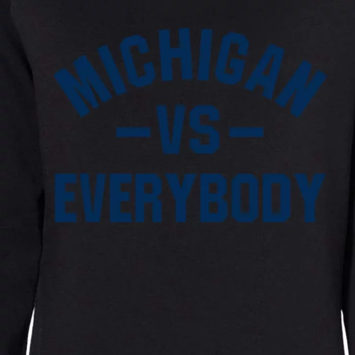 Michigan Everybody Team Football Womens California Wash Sweatshirt