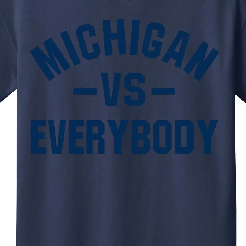 Michigan Everybody Team Football Kids T-Shirt