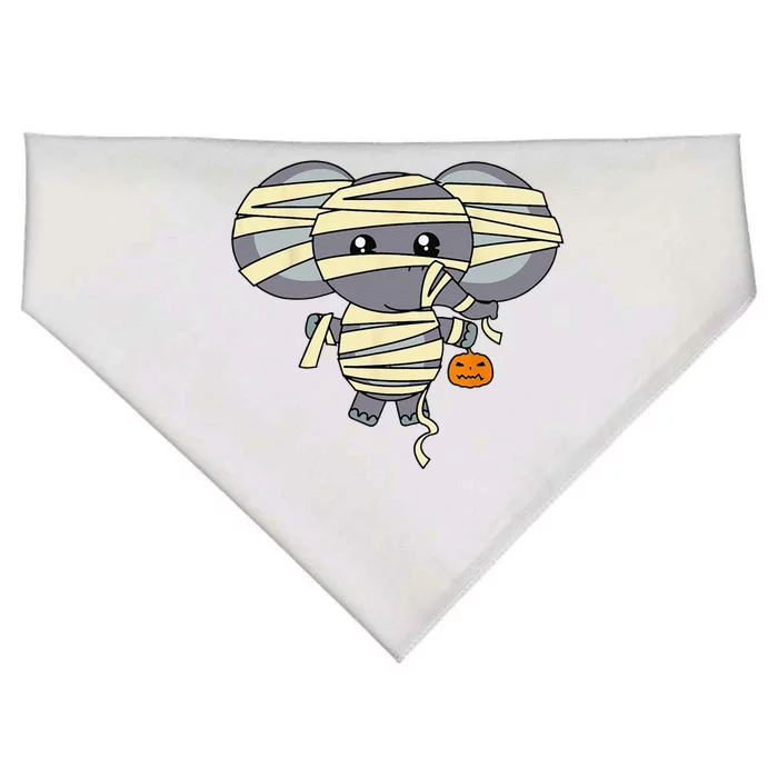 Mummy Elephant Trick Or Treating Costume Cute Halloween Gift USA-Made Doggie Bandana