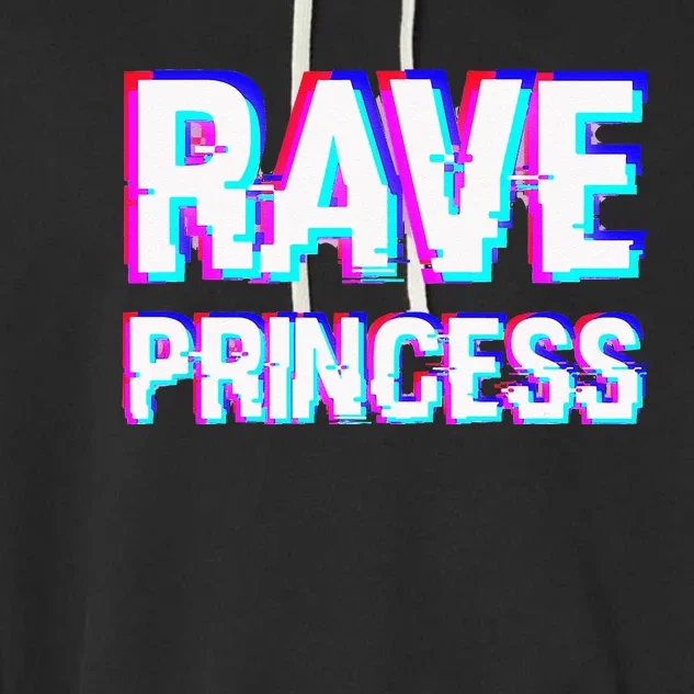 Music EDM Techno Rave Princess Garment-Dyed Fleece Hoodie