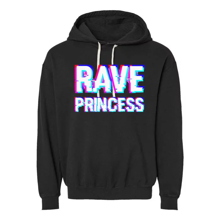 Music EDM Techno Rave Princess Garment-Dyed Fleece Hoodie