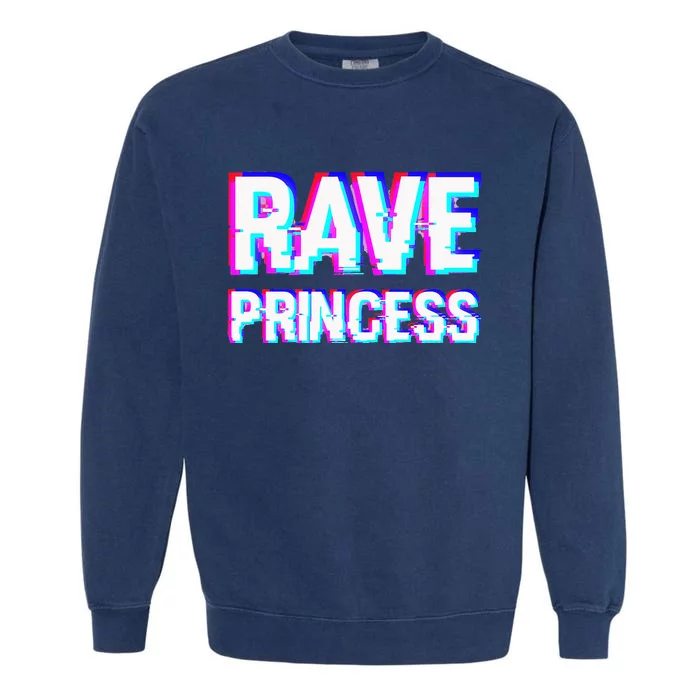 Music EDM Techno Rave Princess Garment-Dyed Sweatshirt