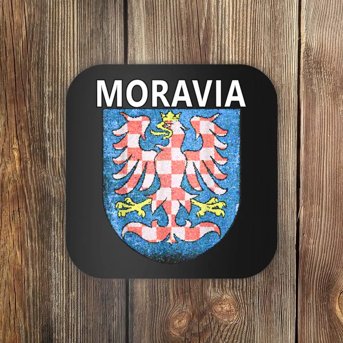 Moravian Emblem Tee Artisticlook Historical Moravia Coaster