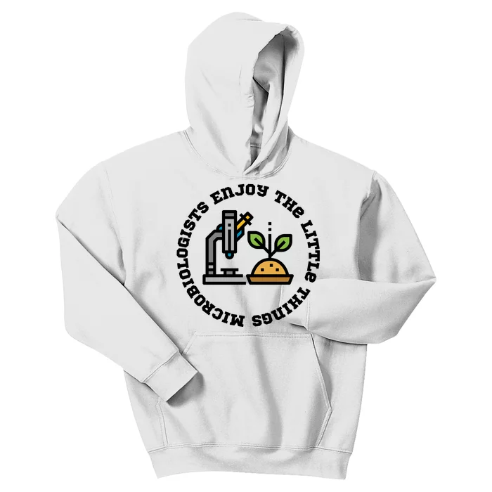 Microbiologists Enjoy The Little Things Kids Hoodie