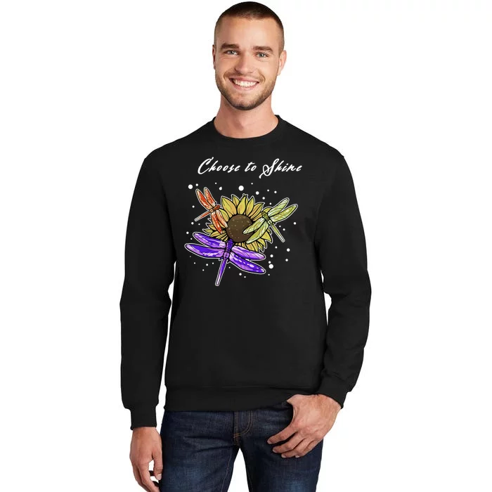 Metal Health Awareness Sunflower Dragonfly's Sweatshirt