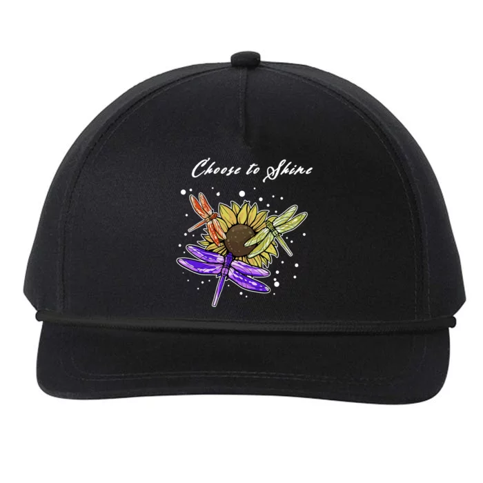 Metal Health Awareness Sunflower Dragonfly's Snapback Five-Panel Rope Hat