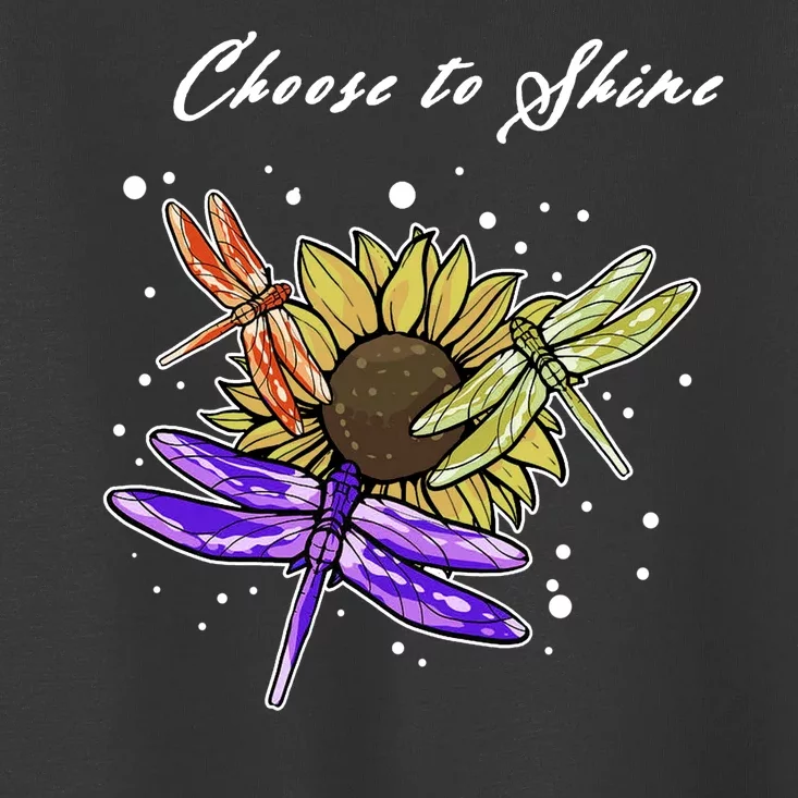 Metal Health Awareness Sunflower Dragonfly's Toddler T-Shirt