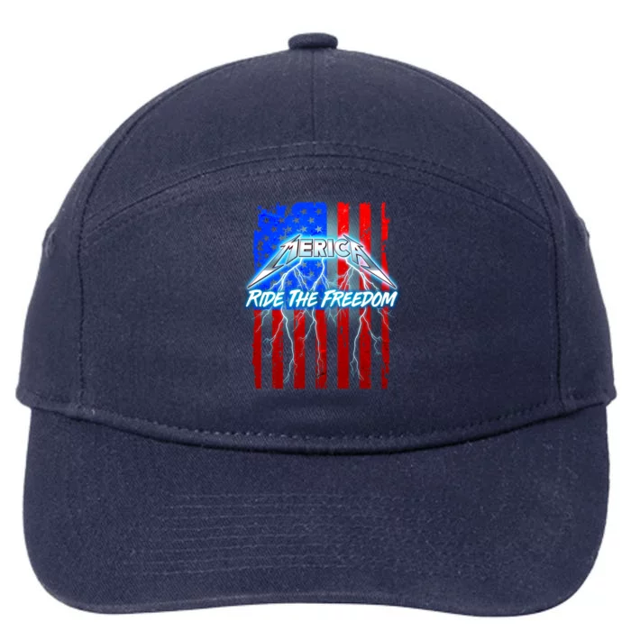 Metal Merica Ride The Freedom 7-Panel Snapback Hat