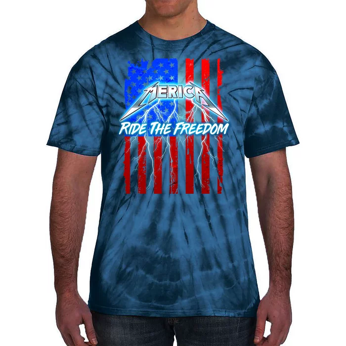 Metal Merica Ride The Freedom Tie-Dye T-Shirt