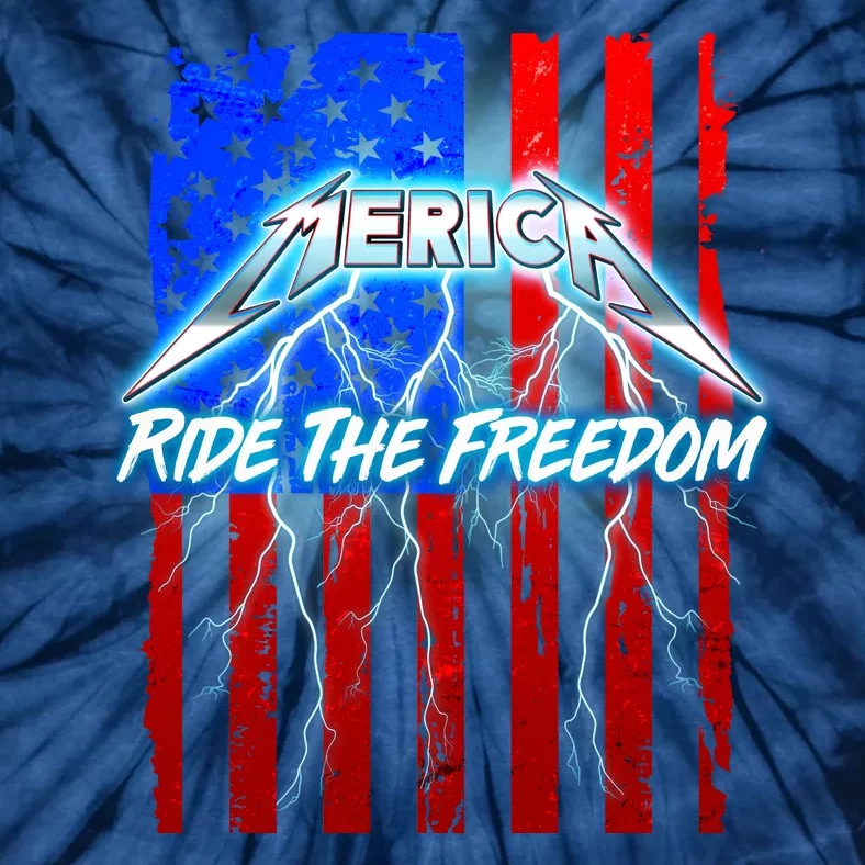 Metal Merica Ride The Freedom Tie-Dye T-Shirt