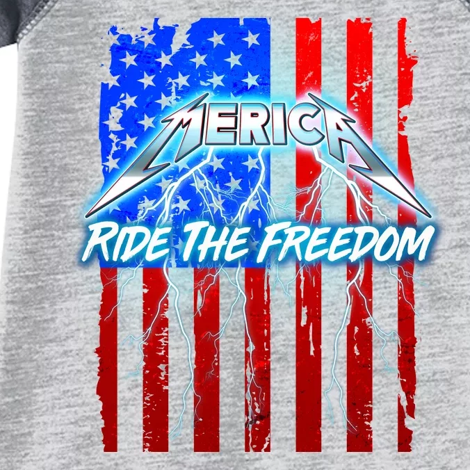 Metal Merica Ride The Freedom Infant Baby Jersey Bodysuit