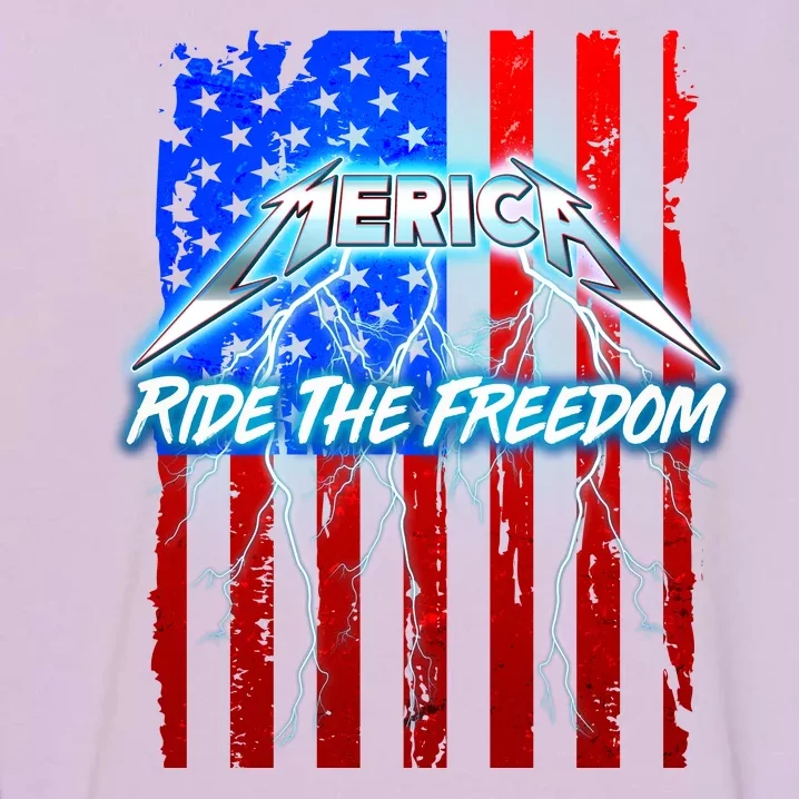 Metal Merica Ride The Freedom Garment-Dyed Sweatshirt