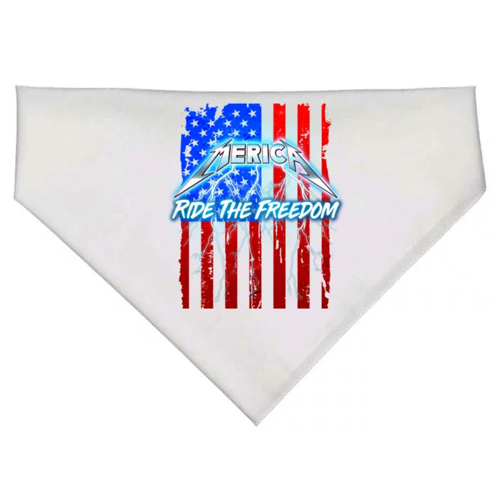 Metal Merica Ride The Freedom USA-Made Doggie Bandana