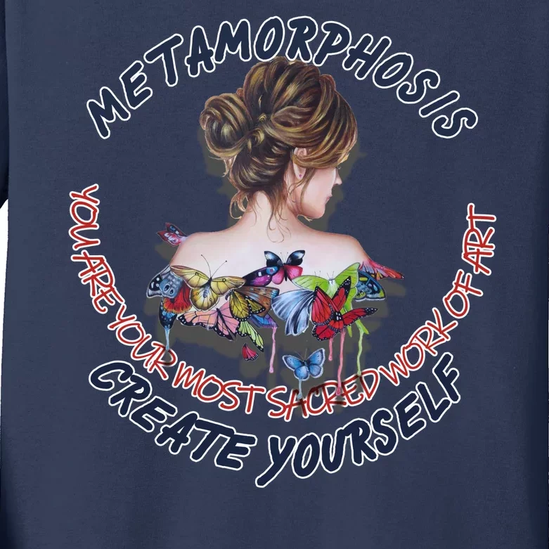 Metamorphosis Work Of Art Kids Long Sleeve Shirt