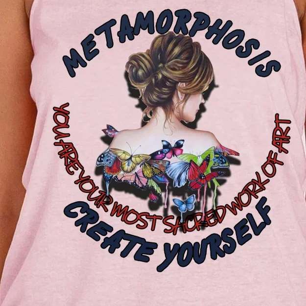 Metamorphosis Work Of Art Women's Knotted Racerback Tank