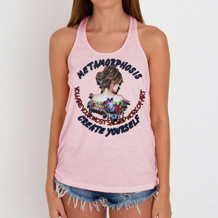 Metamorphosis Work Of Art Women's Knotted Racerback Tank