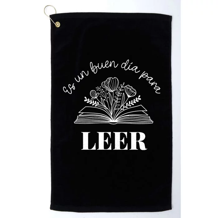 Maestra Es Un Buen Dia Para Leer Spanish Book Lover Bibliote Platinum Collection Golf Towel