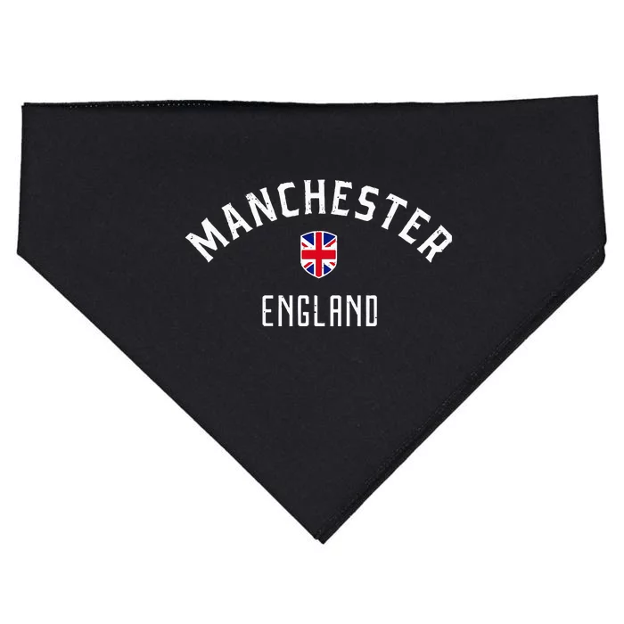 Manchester England United Kingdom British Flag Vintage USA-Made Doggie Bandana