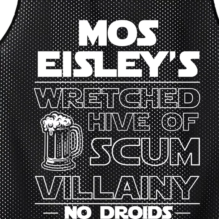 Mos EisleyS Wretched Hive Of Scum Villainy No Droids Mesh Reversible Basketball Jersey Tank