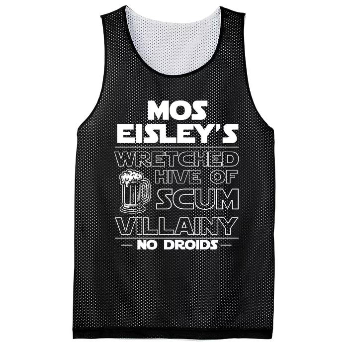 Mos EisleyS Wretched Hive Of Scum Villainy No Droids Mesh Reversible Basketball Jersey Tank