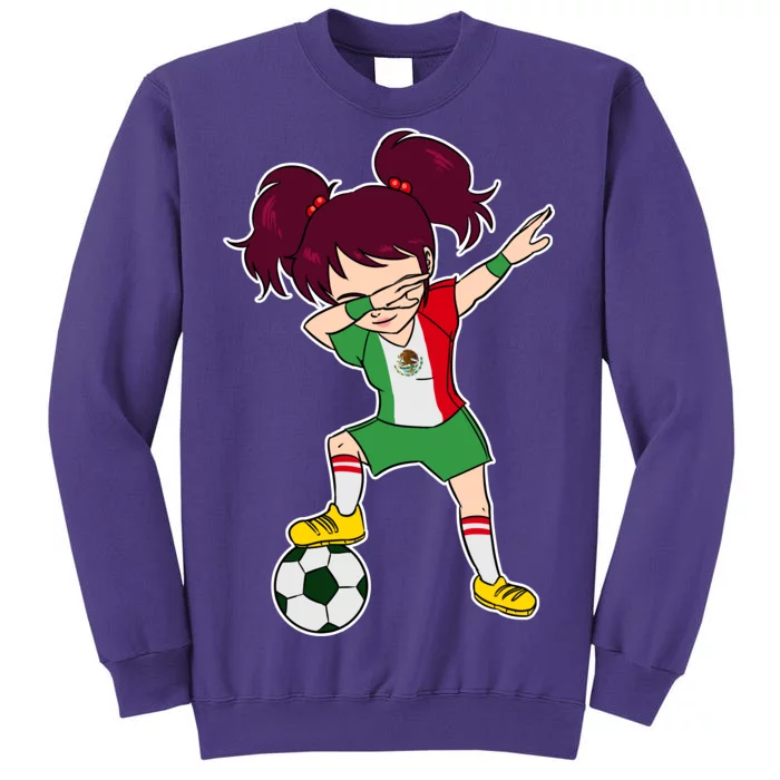 Mexican Dabbing Soccer Gril Mexico Sweatshirt