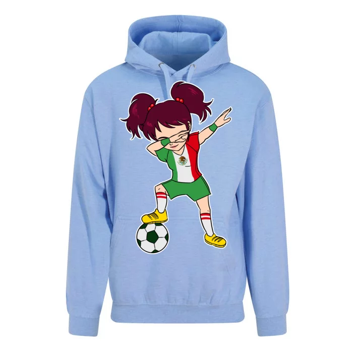 Mexican Dabbing Soccer Gril Mexico Unisex Surf Hoodie