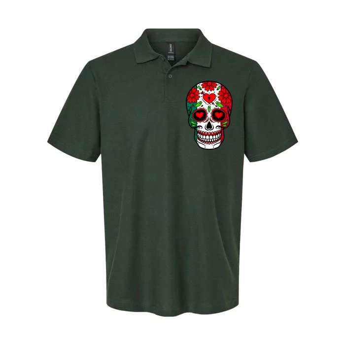 Mexican Sugar Skull Softstyle Adult Sport Polo