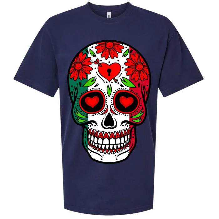 Mexican Sugar Skull Sueded Cloud Jersey T-Shirt