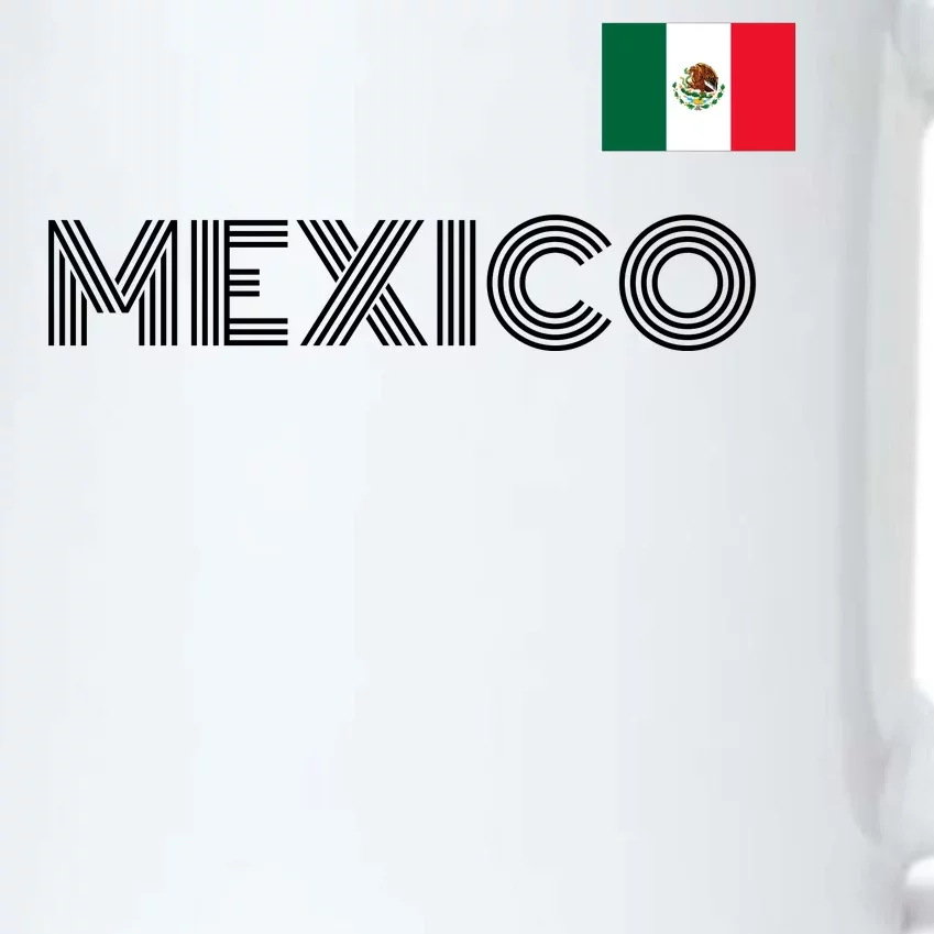 Mexico Country Flag Logo Black Color Changing Mug