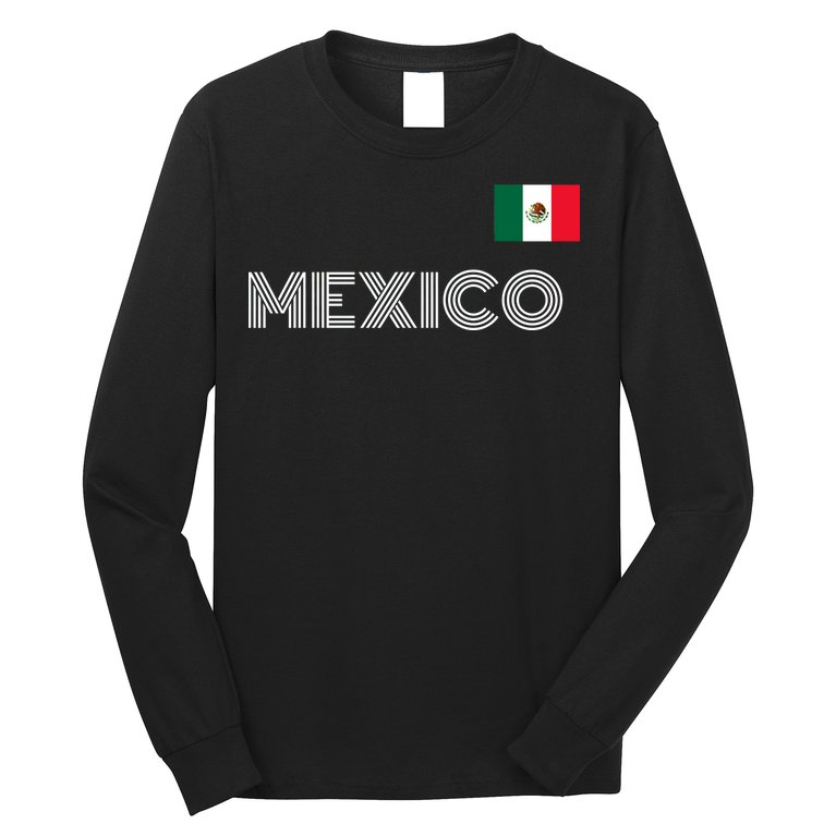 Mexico Country Flag Logo Long Sleeve Shirt