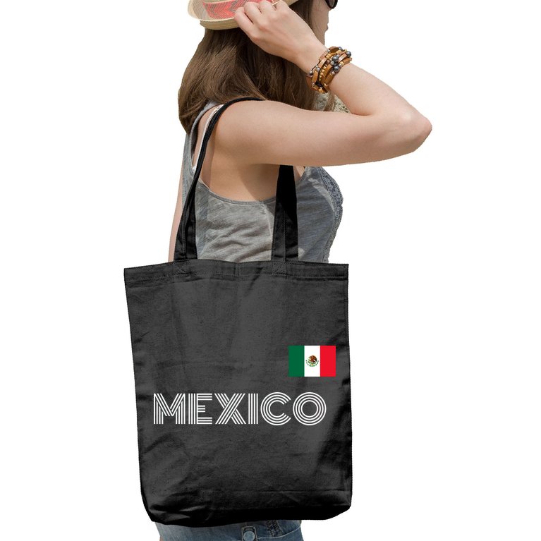 Mexico Country Flag Logo Tote Bag
