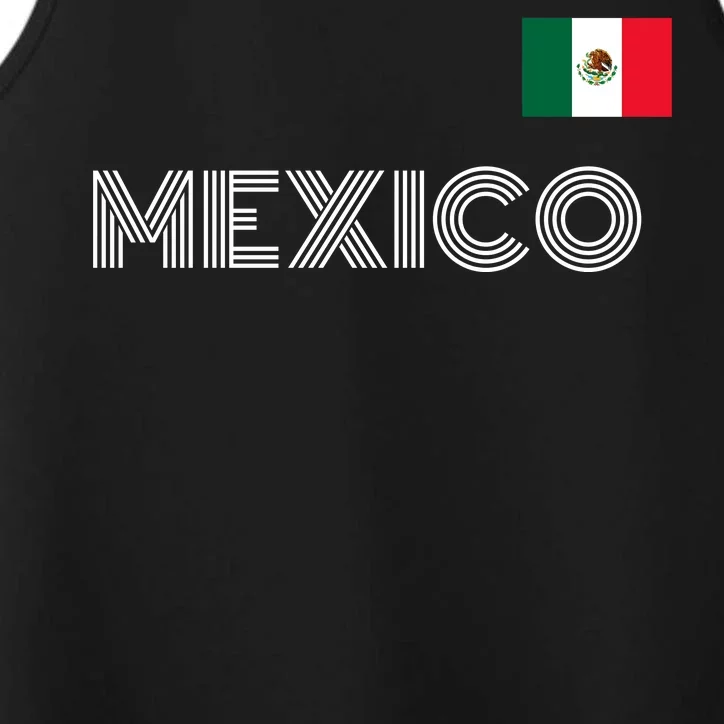 Mexico Country Flag Logo Performance Tank