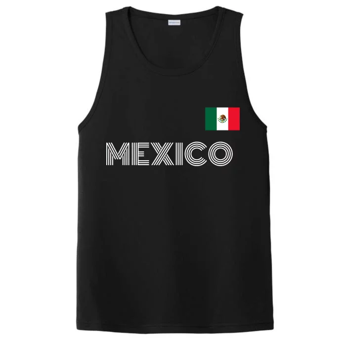 Mexico Country Flag Logo Performance Tank