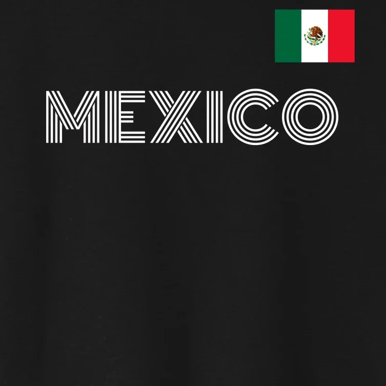 Mexico Country Flag Logo Women's Crop Top Tee